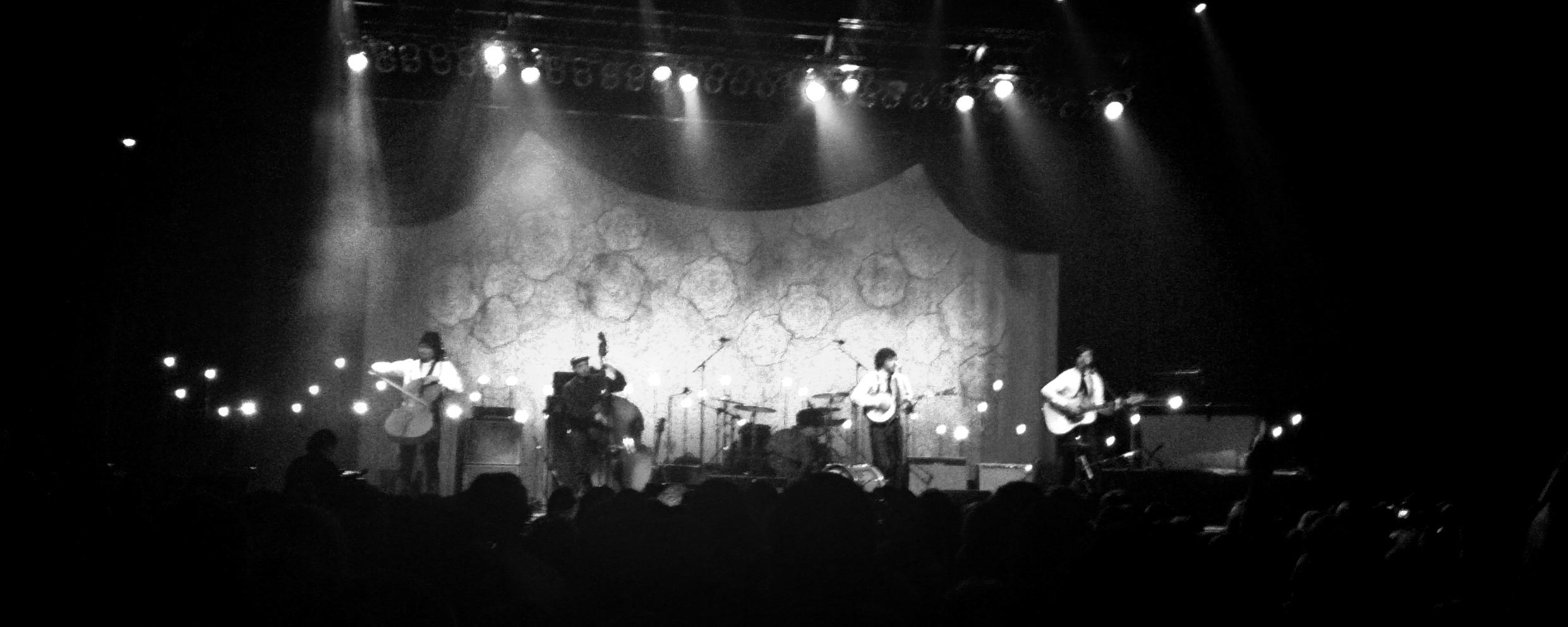 The Avett Brothers on stage in 2011